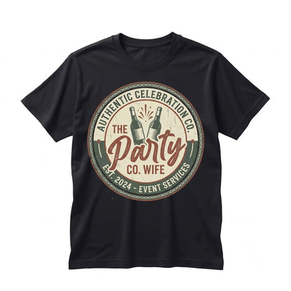 Wife of the Party Bachelorette Bridal Crew Matching Squad Wedding Unisex TShirt
