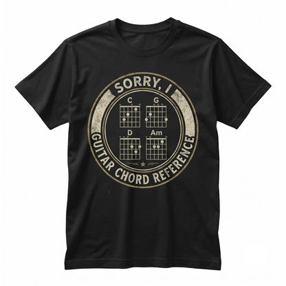 Guitar Chords Musician Gift Acoustic Electric Player Music Birthday Present Christmas Apparel Men Women Unisex TShirt