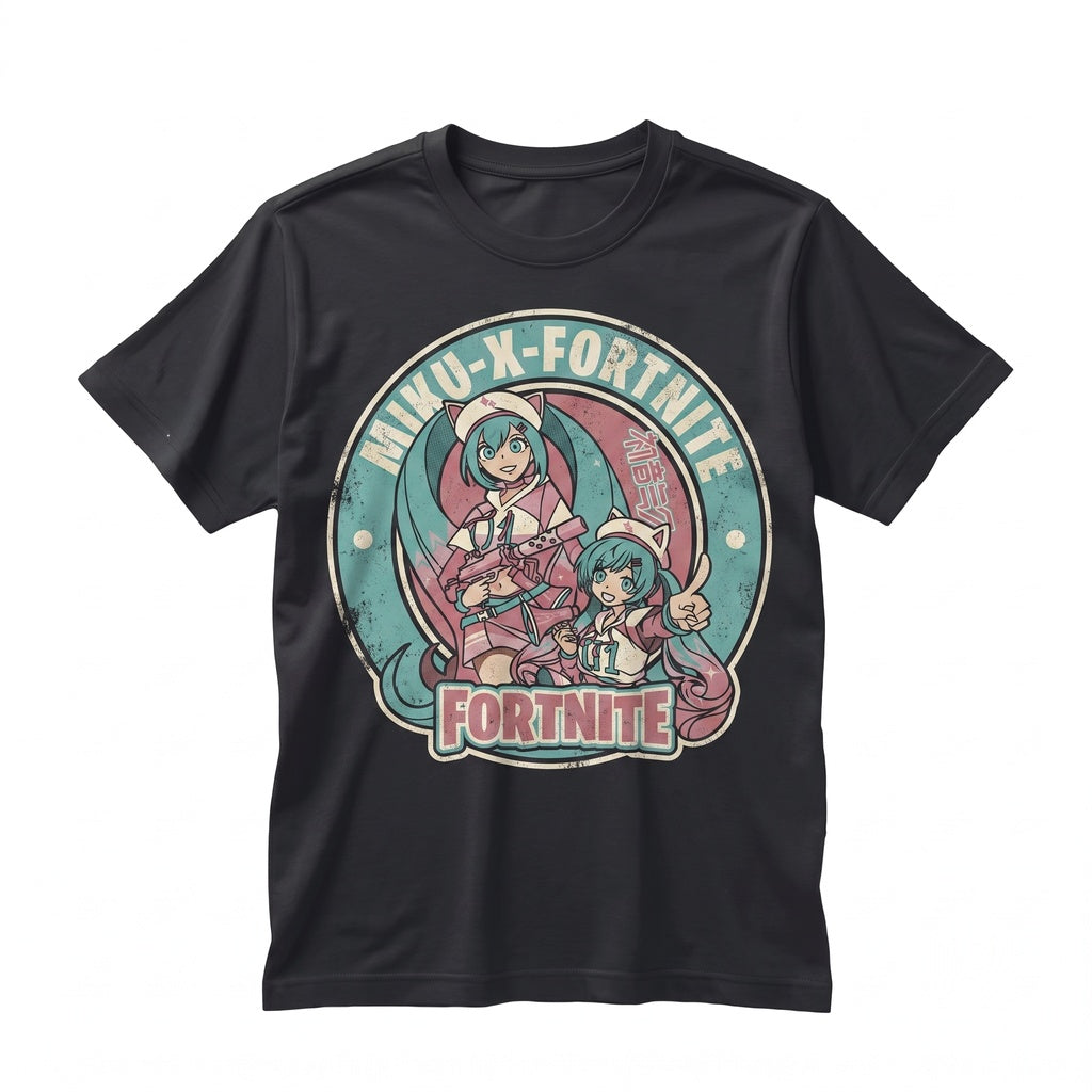 Japanese Flame Graphic Streetwear 100% Cotton Crewneck Unisex TShirt