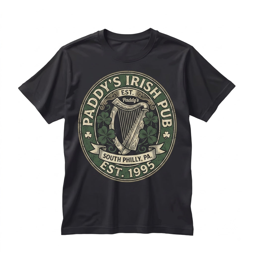Paddys Irish Pub Philadelphia Retro Bar Vintage Graphic Unisex TShirt