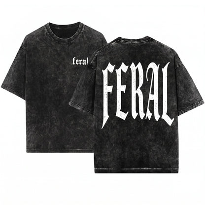 Feral Era Sarcastic Funny Quote Cowgirl Best Friend Gift Comfort Unisex Wash T-Shirt