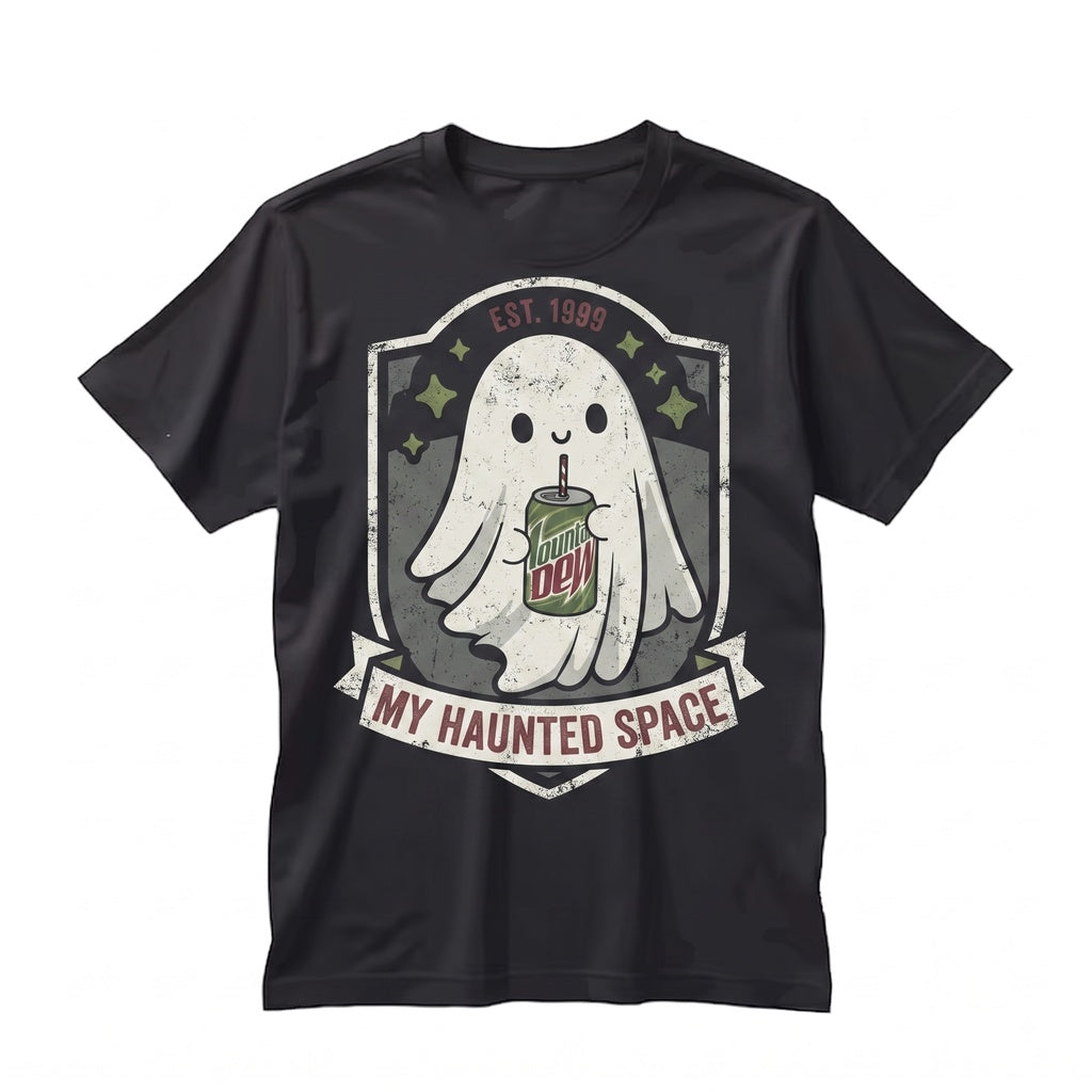 Funny Soda Ghost Graphic Apparel, Cute Citrus Drink Lover Gift Unisex TShirt
