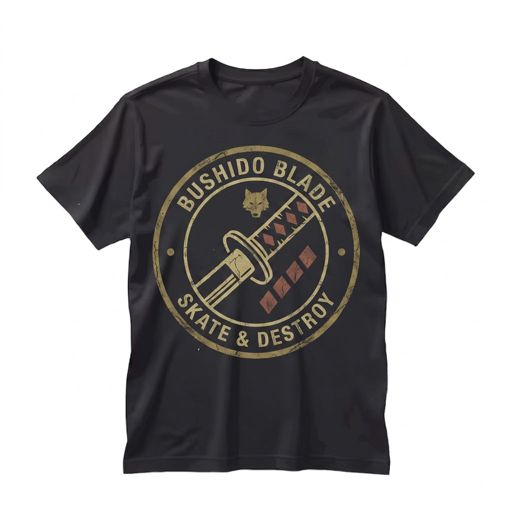 Minimalist Samurai Sword Assassin Bride Revenge Cult Movie Graphic Cotton Unisex TShirt