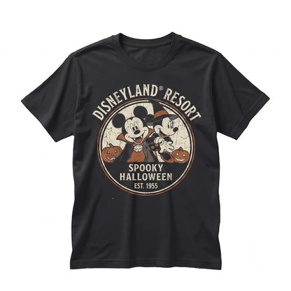 Vintage Theme Park Spooky Season Trick Or Treat Family Matching Vacation 2026 Graphic Unisex TShirt