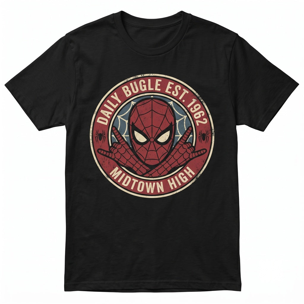 Arcade Clash Superhero Split Half Face Portrait Retro Fighting Graphic Premium Cotton Unisex TShirt