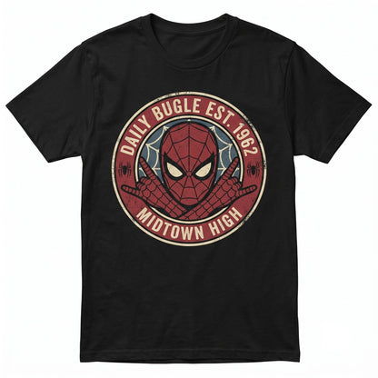 Arcade Clash Superhero Split Half Face Portrait Retro Fighting Graphic Premium Cotton Unisex TShirt