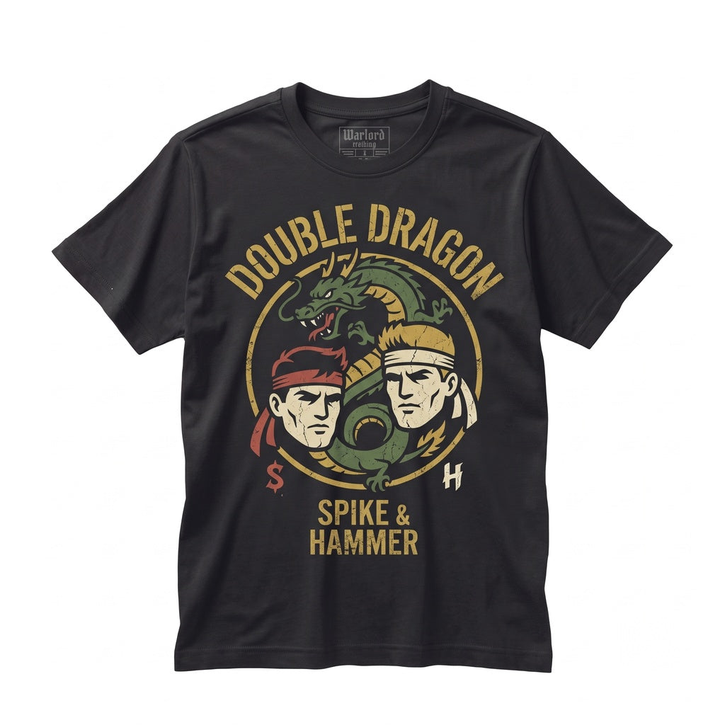 Retro Arcade Beat Em Up Martial Arts Video Game Graphic Print Cotton Unisex TShirt