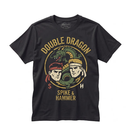 Retro Arcade Beat Em Up Martial Arts Video Game Graphic Print Cotton Unisex TShirt