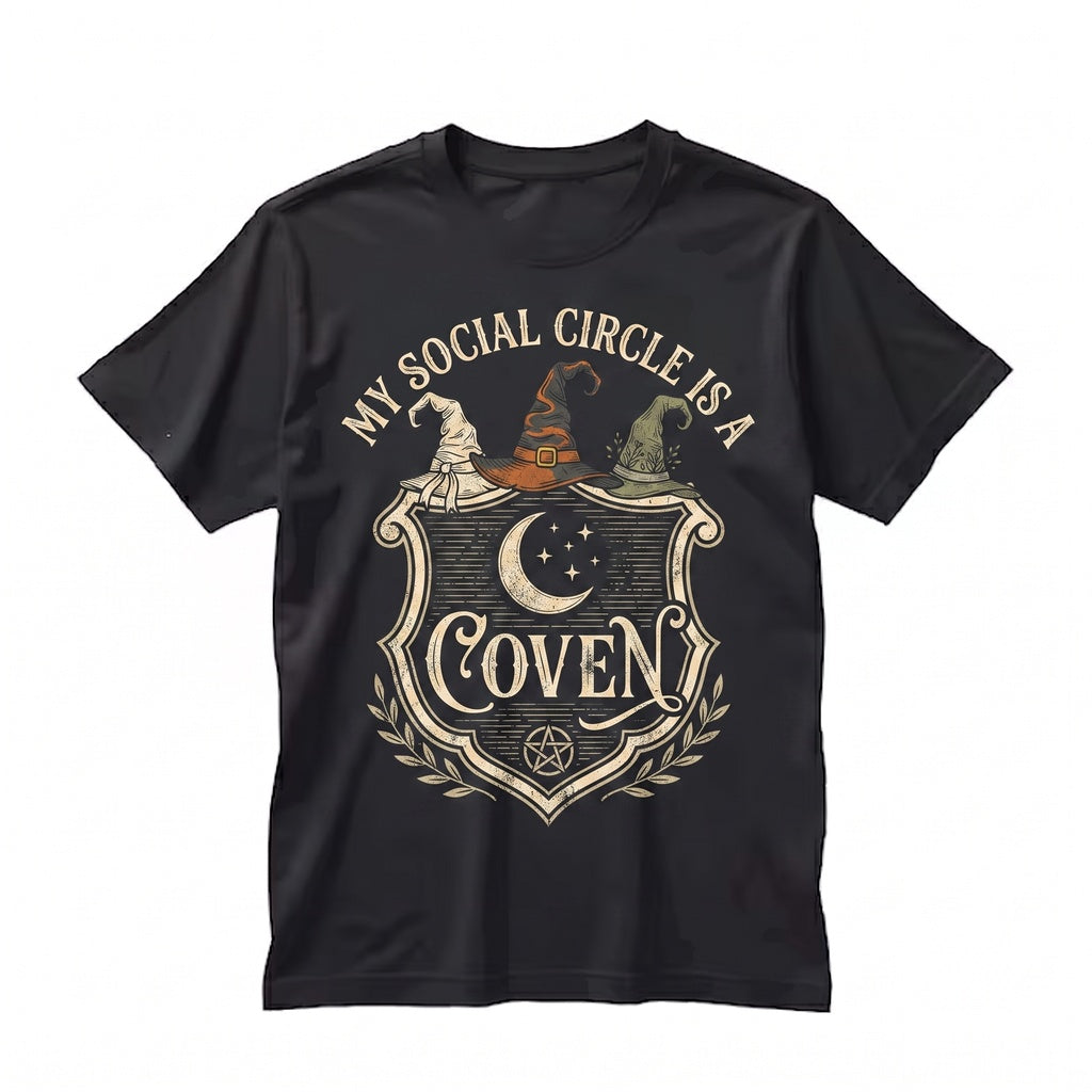 Funny Witch Coven Halloween Introvert Sarcastic Spooky Graphic Unisex TShirt