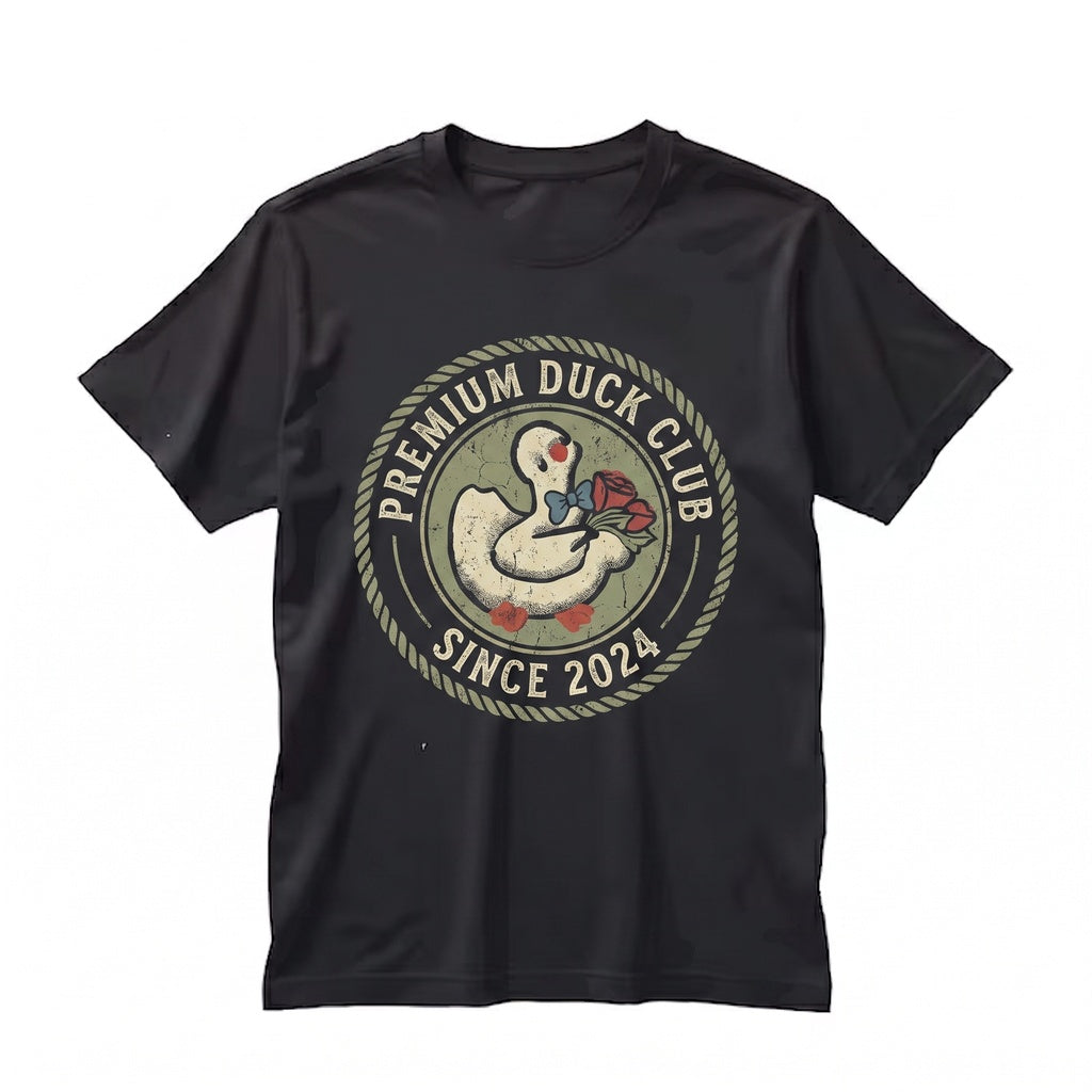 Cute Springtime Embroidered Silly Goose on the Loose Easter Gift Adorable Animal Unisex TShirt