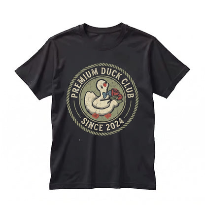 Cute Springtime Embroidered Silly Goose on the Loose Easter Gift Adorable Animal Unisex TShirt