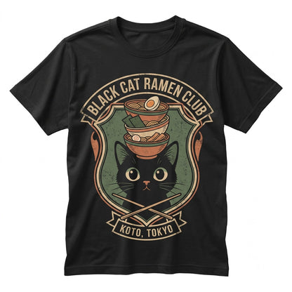 Cute Kawaii Anime Japanese Noodle Ramen Cat Gift Graphic Unisex TShirt
