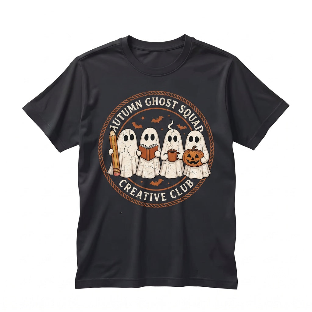 Spooky Halloween Ghost Teacher Fall Autumn Educator School Graphic Apparel Unisex TShirt