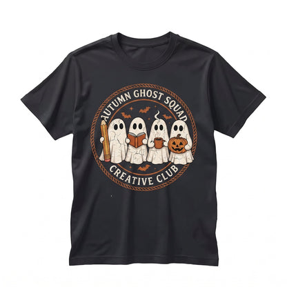 Spooky Halloween Ghost Teacher Fall Autumn Educator School Graphic Apparel Unisex TShirt