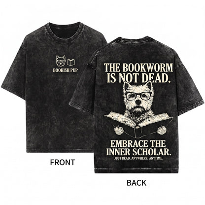 Reading West Highland Terrier Dog Bookworm Librarian Mom Gift Unisex Wash T-Shirt