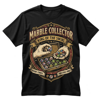 Vintage Retro Marble Collector Graphic Apparel for Hobbyists Enthusiasts Unisex TShirt