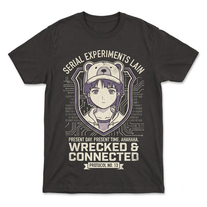 Lain Iwakura Cyberpunk Manga Graphic Streetwear Retro Japanese Anime Top Unisex TShirt