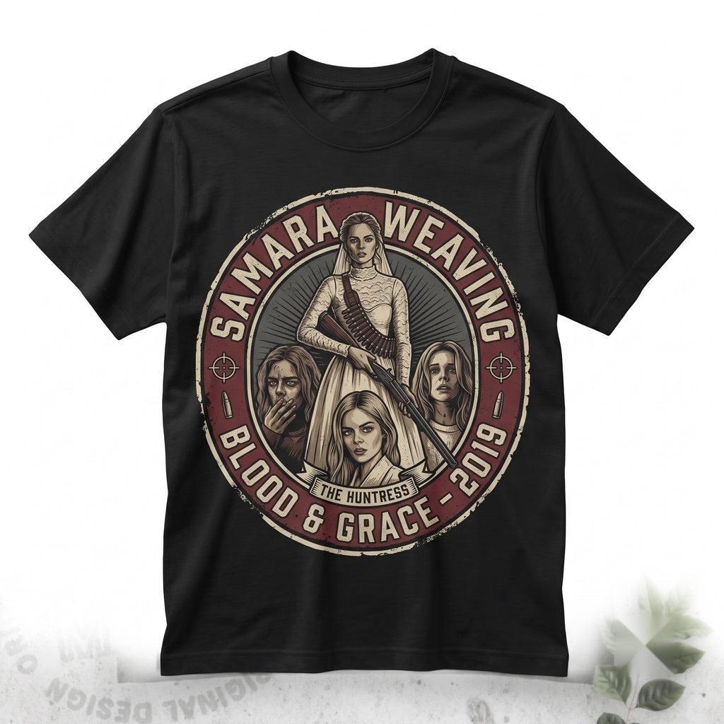 Samara Weaving Retro 90s Vintage Horror Movie Fan Graphic Sweatshirt Hoodie Unisex TShirt