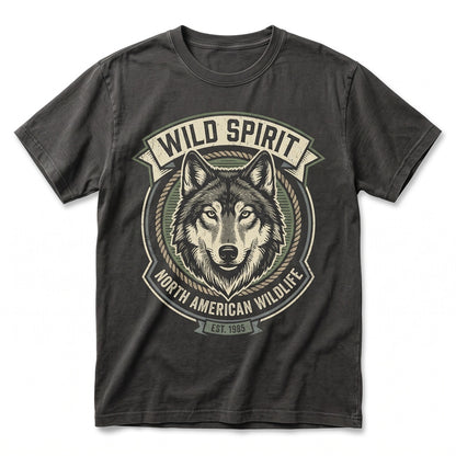 Lone Wolf Full Moon Graphic Outdoors Nature Wildlife Aesthetic Unisex TShirt