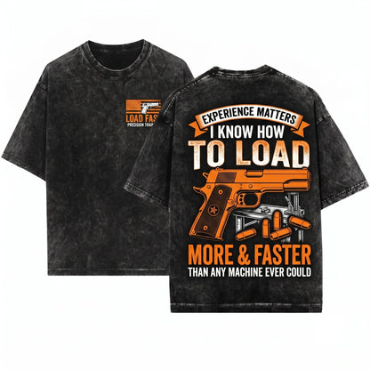 I Know How To Load More Than A Washer Dryer Funny Gun Firearm Enthusiast Gift Unisex Wash T-Shirt