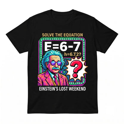 Funny 6 7 Einstein Math Nerdy Teacher Viral TikTok Six Seven Graphic Apparel Unisex TShirt