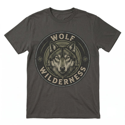 Lone Wolf Full Moon Graphic Outdoors Nature Wildlife Aesthetic Unisex TShirt