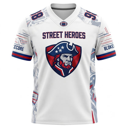 Unisex Football Fan Jersey - Lightweight Breathable Stitched Game Day Mesh Shirt