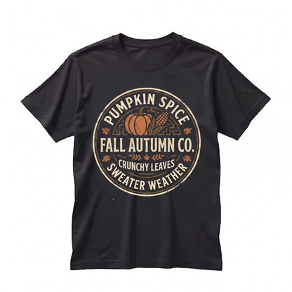 Fall Vibes Pumpkin Spice Sweatshirt, Cute Autumn Crewneck Sweater, Apple Cider Cozy Unisex TShirt