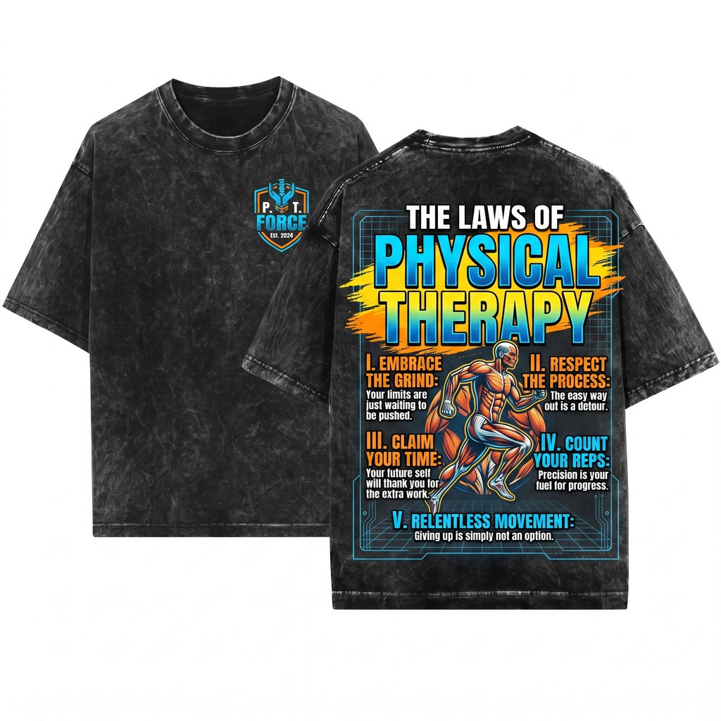 Funny DPT Physical Therapy Rehab Therapist Doctor Graduation Student Gift Present Unisex Wash T-Shirt