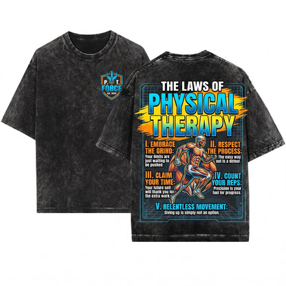 Funny DPT Physical Therapy Rehab Therapist Doctor Graduation Student Gift Present Unisex Wash T-Shirt