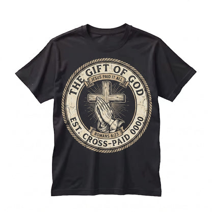 Jesus Paid It All Christian Receipt Romans 623 Bible Verse Religious Faith Church Graphic Apparel Unisex TShirt