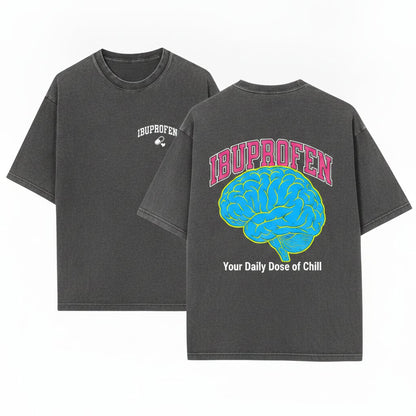Ironic Meme Painkiller Hungover Silly Gift Festival Vintage Wash Unisex Wash T-Shirt