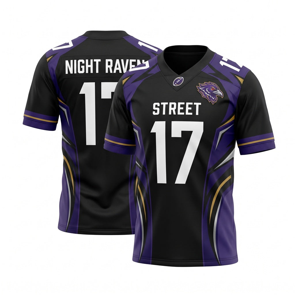 Unisex Stitched Football Fan Jersey - Breathable Lightweight Game Day Athletic Mesh