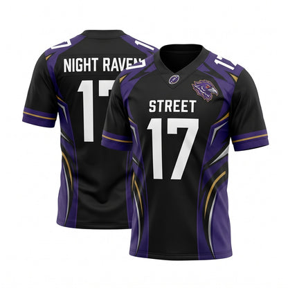 Unisex Stitched Football Fan Jersey - Breathable Lightweight Game Day Athletic Mesh