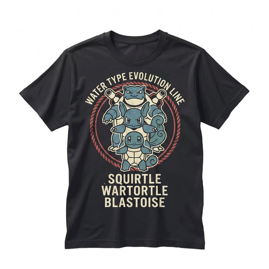 Vintage Squirtle Washed Cute Sleeping Anime Kawaii Oversized Graphic Unisex TShirt