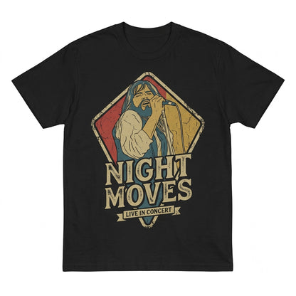 Bob Seger Night Moves Vintage Band Music Concert Tour Graphic Apparel Unisex TShirt