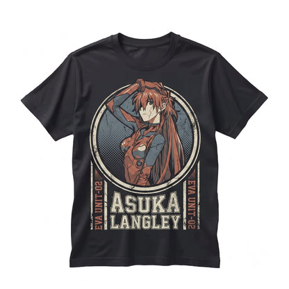 Neon Genesis Anime Mecha Purple Green EVA Graphic Unisex TShirt