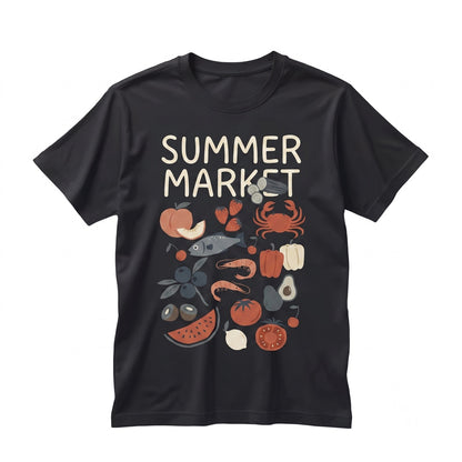 Il Mercato Italian Grocery Store Vintage Graphic Foodie Print Rome Design Heritage Souvenir Unisex TShirt
