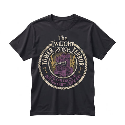 Oversized Hollywood Studios Haunted Hotel Ride Double Sided Graphic Unisex TShirt