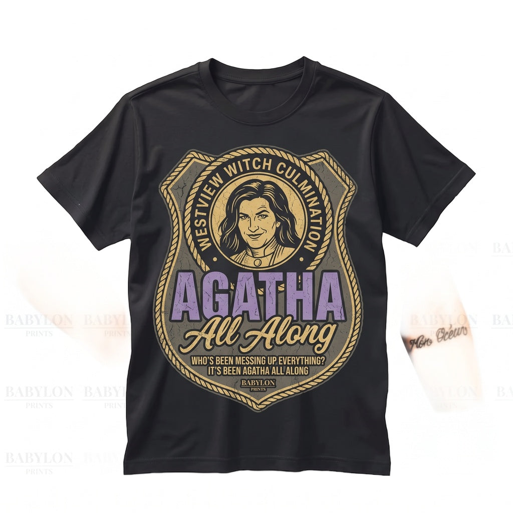 Vintage Agatha Harkness Witchcraft Graphic Retro Fan Gift Unisex TShirt