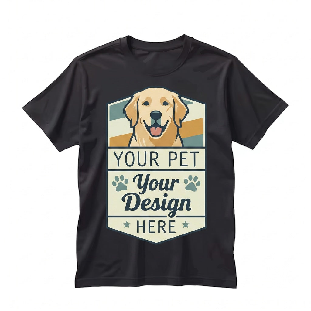 Custom Pet Photo Graphic Top - Dog & Cat Animal Lovers Gift Made in USA Unisex TShirt