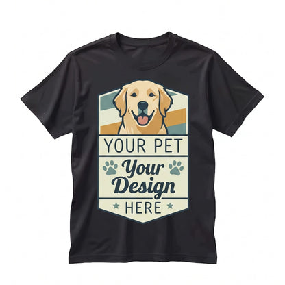 Custom Pet Photo Graphic Top - Dog & Cat Animal Lovers Gift Made in USA Unisex TShirt