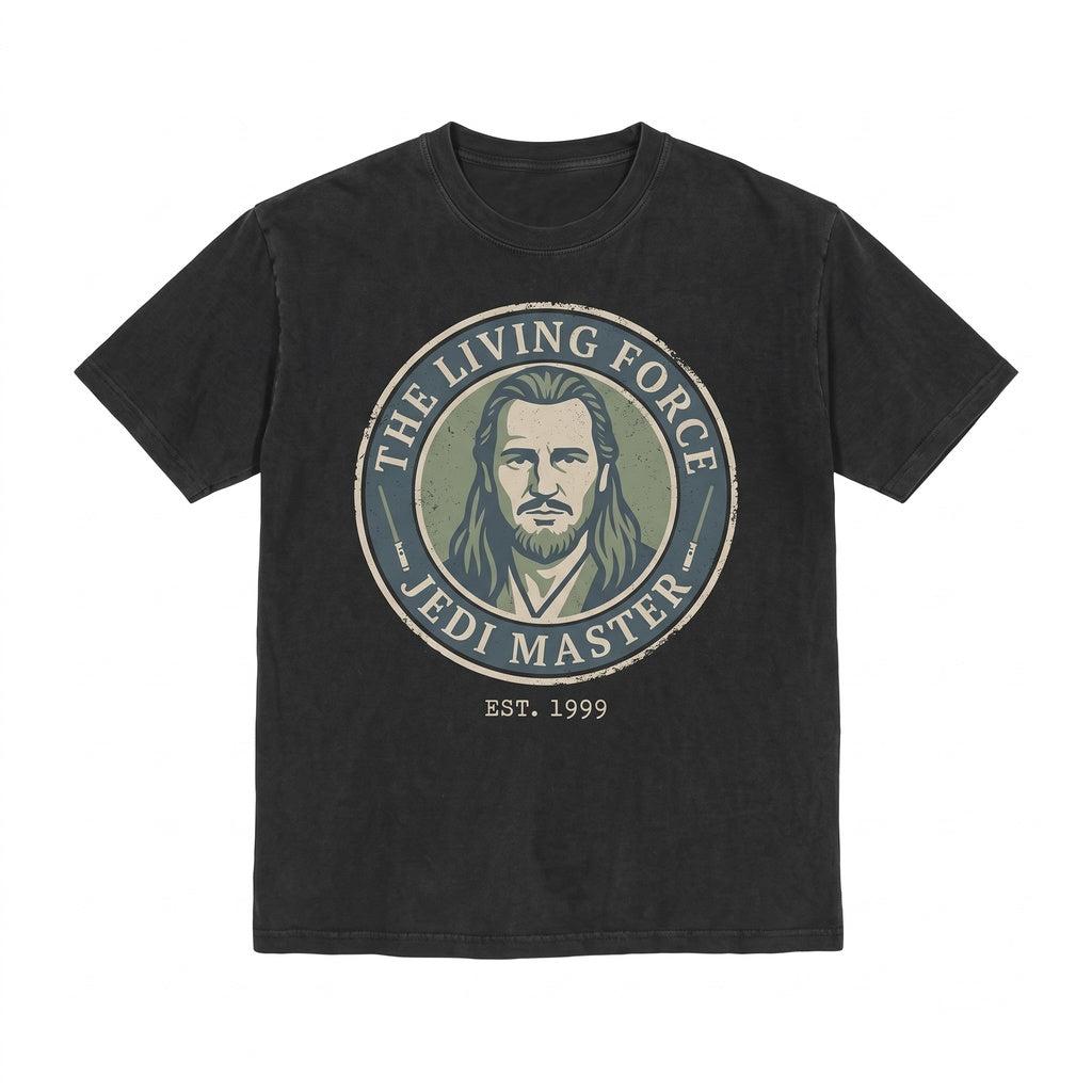 Vintage Qui-Gon Jinn Graphic Retro Jedi Master Phantom Menace Sci-Fi Apparel Sweatshirt Unisex TShirt