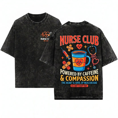 Retro Registered RN Nurse New Nursing School Gift Unisex Wash T-Shirt