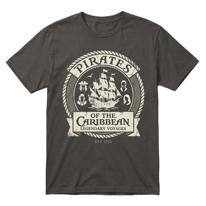 Vintage Buccaneer Jack Sparrow Davy Jones Will Turner Elizabeth Swann Graphic Unisex TShirt