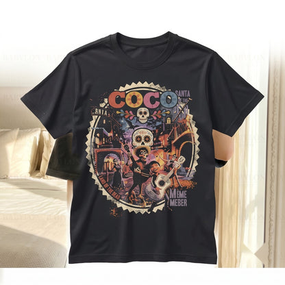Vintage Miguel Music Movie Themed Poster Apparel Ernesto Hector Dante Graphic Tee Unisex TShirt