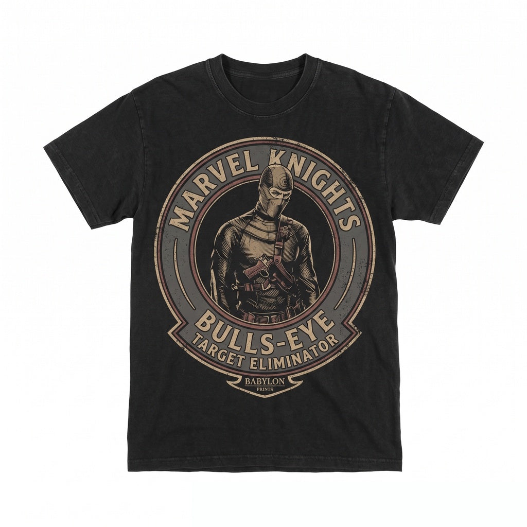 Oversized Bullseye Pointdexter Assassin Graphic Comic Book Retro Born Again Villain Merch Unisex TShirt