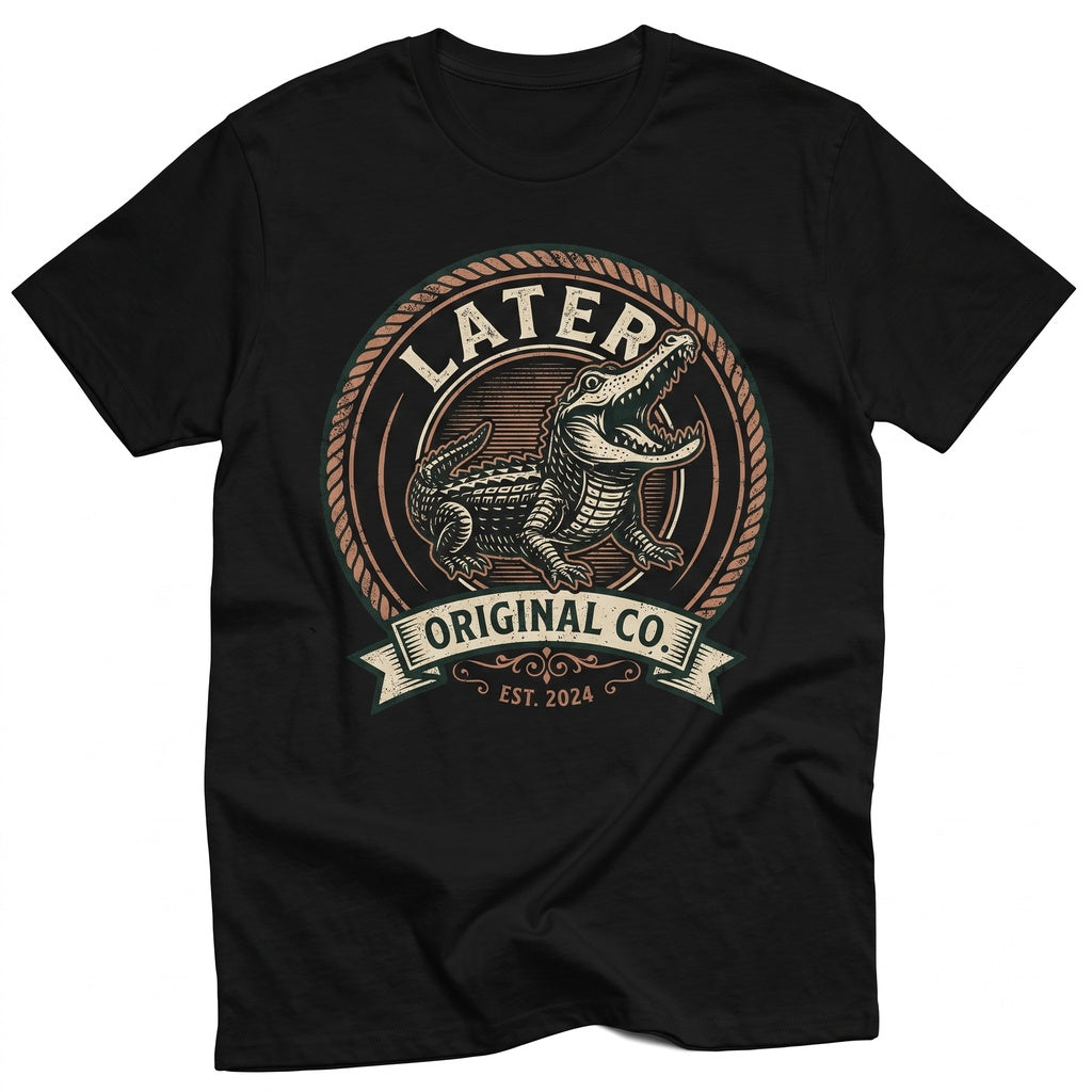 Later Gator Funny Saying Retro Crocodile Alligator Sarcastic Apparel For Men Women Unisex TShirt