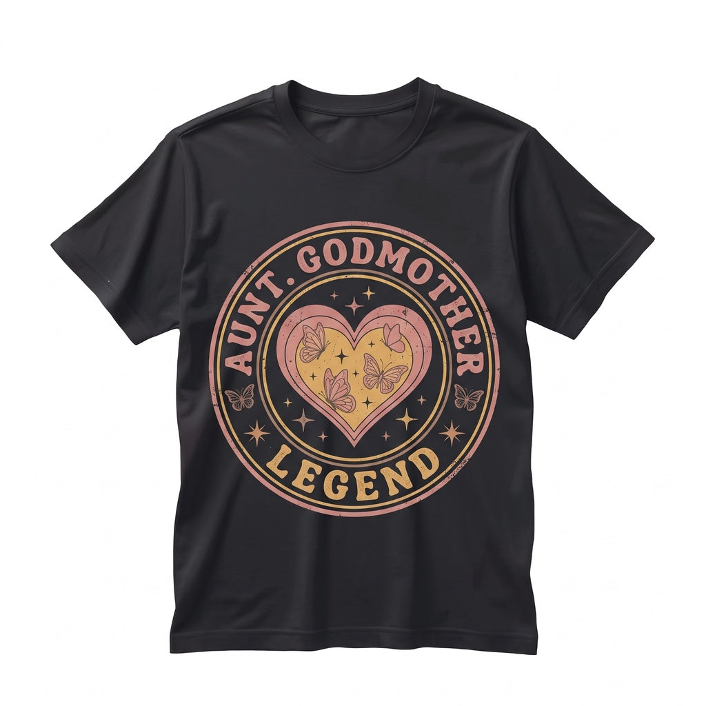 Funny Aunt Godmother Legend Godparent Gift Novelty Crewneck Unisex TShirt