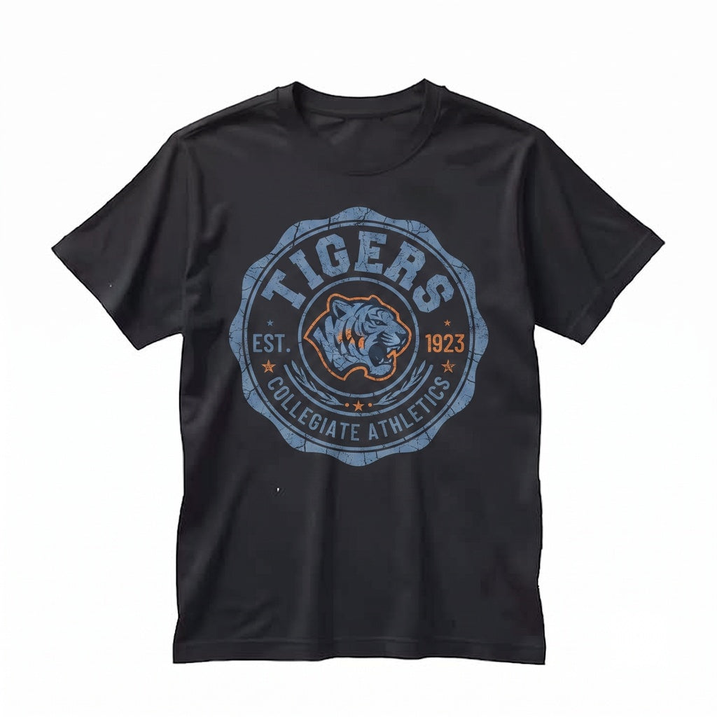 Vintage Tigers Game Day College Spirit Mascot Apparel Tailgate Football Mama Unisex TShirt